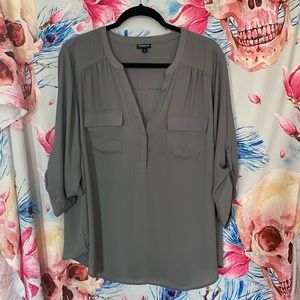 Torrid - Harper Blouse - Grey